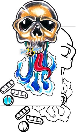 Skull Tattoo horror-skull-tattoos-mike-greer-mrf-00125