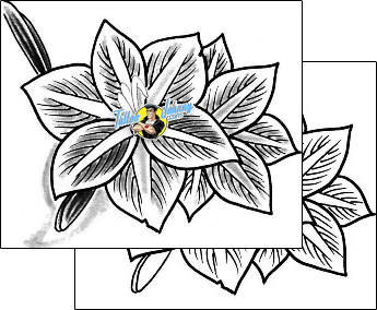 Flower Tattoo plant-life-flowers-tattoos-mike-greer-mrf-00167