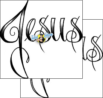 Jesus Tattoo lettering-tattoos-mike-greer-mrf-00194