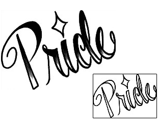 Picture of Pride Lettering Tattoo