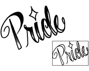 Lettering Tattoo Pride Lettering Tattoo