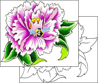Flower Tattoo plant-life-flowers-tattoos-mike-smith-msf-00027