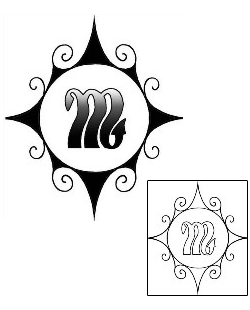 Scorpio Tattoo Zodiac tattoo | MUF-00025