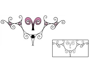 Aries Tattoo Specific Body Parts tattoo | MUF-00042