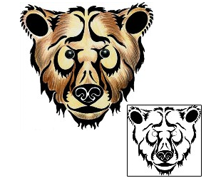 Bear Tattoo Animal tattoo | MWF-00005
