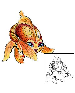 Asian Tattoo Marine Life tattoo | MWF-00015