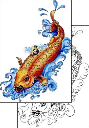 Fish Tattoo marine-life-fish-tattoos-mr-pork-mwf-00023