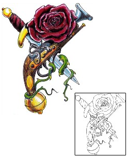 Rose Tattoo Plant Life tattoo | MWF-00024
