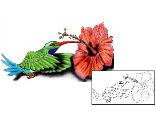 Hummingbird Tattoo Animal tattoo | MWF-00031