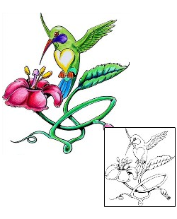 Hummingbird Tattoo Animal tattoo | MWF-00038