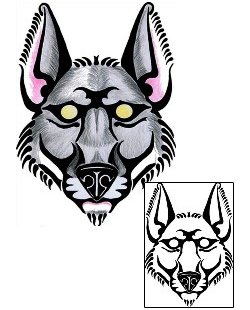 Wolf Tattoo Animal tattoo | MWF-00051