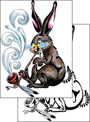 Rabbit Tattoo mwf-00057