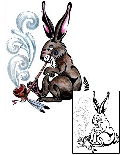 Rabbit Tattoo Animal tattoo | MWF-00057