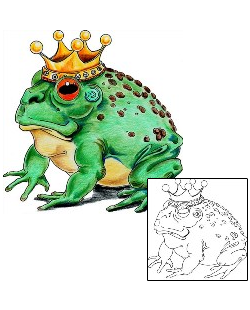 Frog Tattoo Reptiles & Amphibians tattoo | MWF-00059