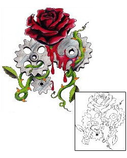 Rose Tattoo Plant Life tattoo | MWF-00064