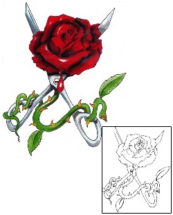 Rose Tattoo Plant Life tattoo | MWF-00065
