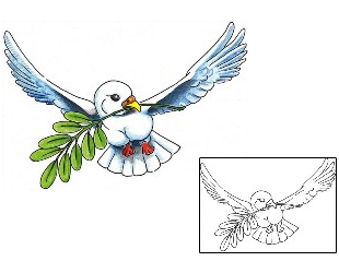 Dove Tattoo Animal tattoo | MWF-00067