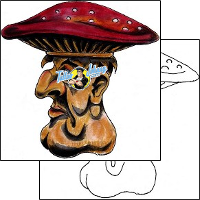 Mushroom Tattoo mwf-00068