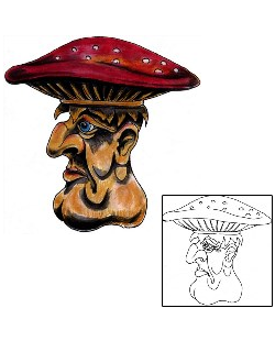 Mushroom Tattoo Miscellaneous tattoo | MWF-00068