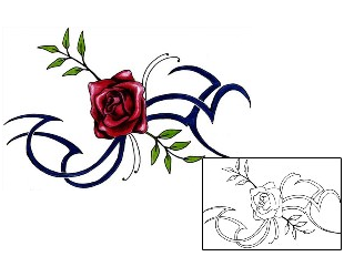 Rose Tattoo Plant Life tattoo | MWF-00069