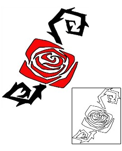 Rose Tattoo Plant Life tattoo | MWF-00073