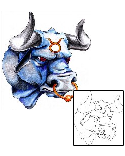 Taurus Tattoo Zodiac tattoo | MWF-00087