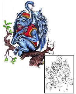 Monkey Tattoo Animal tattoo | MWF-00098