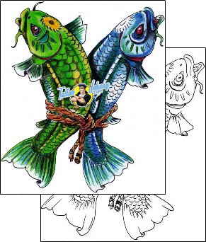 Fish Tattoo marine-life-fish-tattoos-mr-pork-mwf-00112