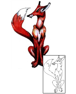 Fox Tattoo Animal tattoo | MWF-00115