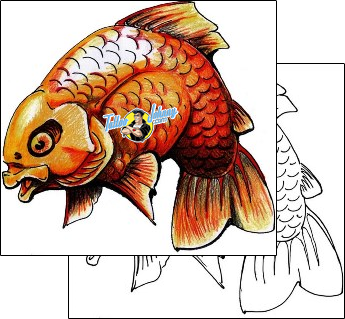 Fish Tattoo marine-life-fish-tattoos-mr-pork-mwf-00122