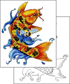 Fish Tattoo marine-life-fish-tattoos-mr-pork-mwf-00125