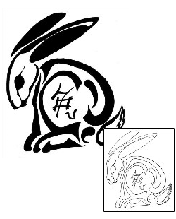 Rabbit Tattoo Tattoo Styles tattoo | MWF-00131