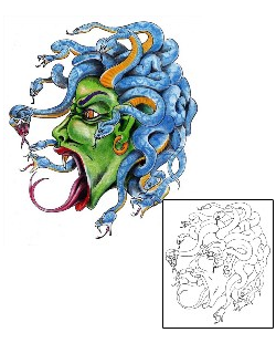 Medusa Tattoo Horror tattoo | MWF-00132