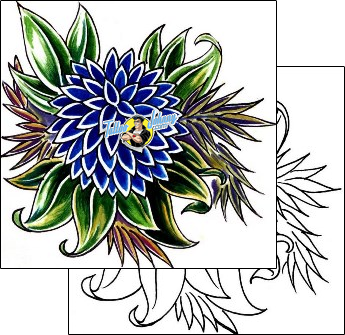 Flower Tattoo plant-life-flowers-tattoos-mike-tofano-mxf-00027