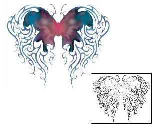 Butterfly Tattoo Specific Body Parts tattoo | MZF-00019