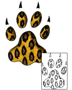 Paw Print Tattoo N2F-00041