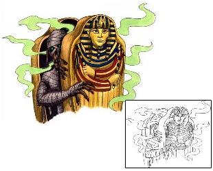 Mummy Tattoo Mythology tattoo | N2F-00100