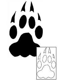 Paw Print Tattoo N2F-00106