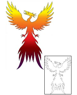 Phoenix Tattoo For Women tattoo | N2F-00113