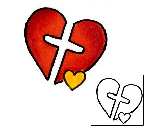 Sacred Heart Tattoo Religious & Spiritual tattoo | NIF-00029