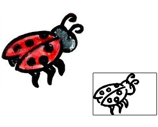 Ladybug Tattoo Insects tattoo | NIF-00072