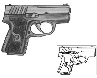 Gun Tattoo NOF-00135