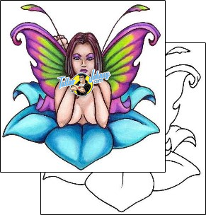 Woman Tattoo fairy-tattoos-nikki-webb-nwf-00009