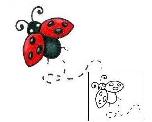 Picture of Traveling Ladybug Tattoo