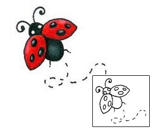 Specific Body Parts Tattoo Traveling Ladybug Tattoo