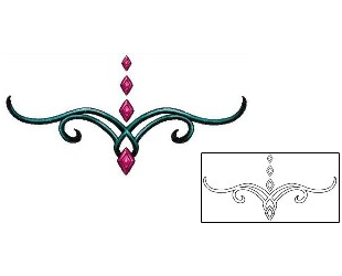 Decorative Tattoo Decorative Diamond Gem Tattoo