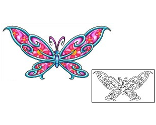 Picture of Butterfly Flower Surprise Tattoo