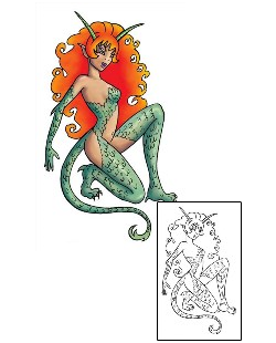 Picture of Lizard Woman Tattoo