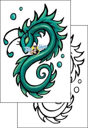 Sea Creature Tattoo seahorse-tattoos-okaron-oaf-00018