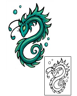 Picture of Leslie Seahorse Tattoo